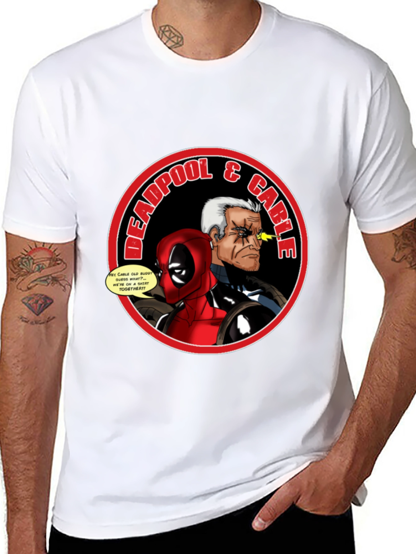 Deadpool & Cable T-Shirt: Superhero Comic Tee