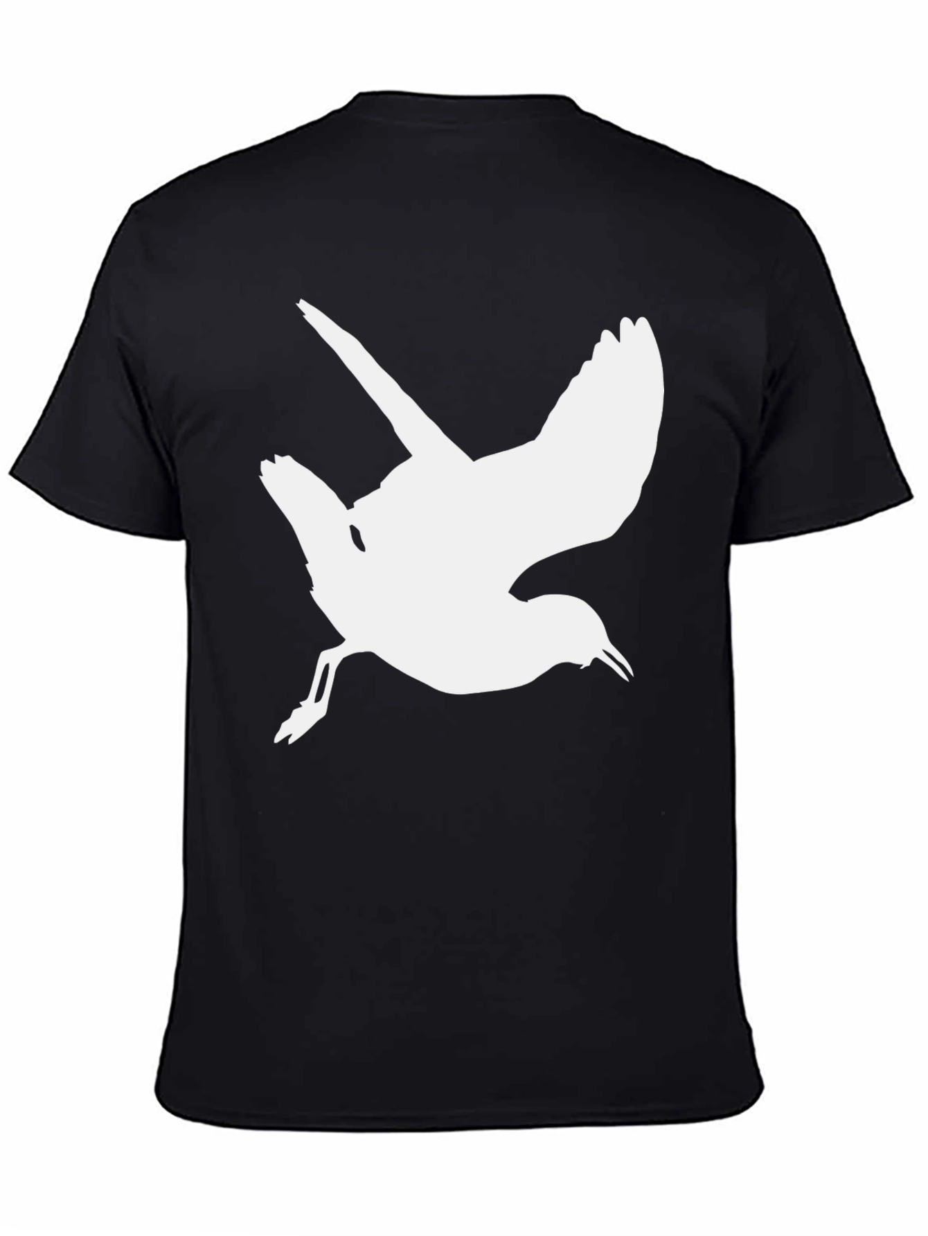 Bird Silhouette Black T-Shirt