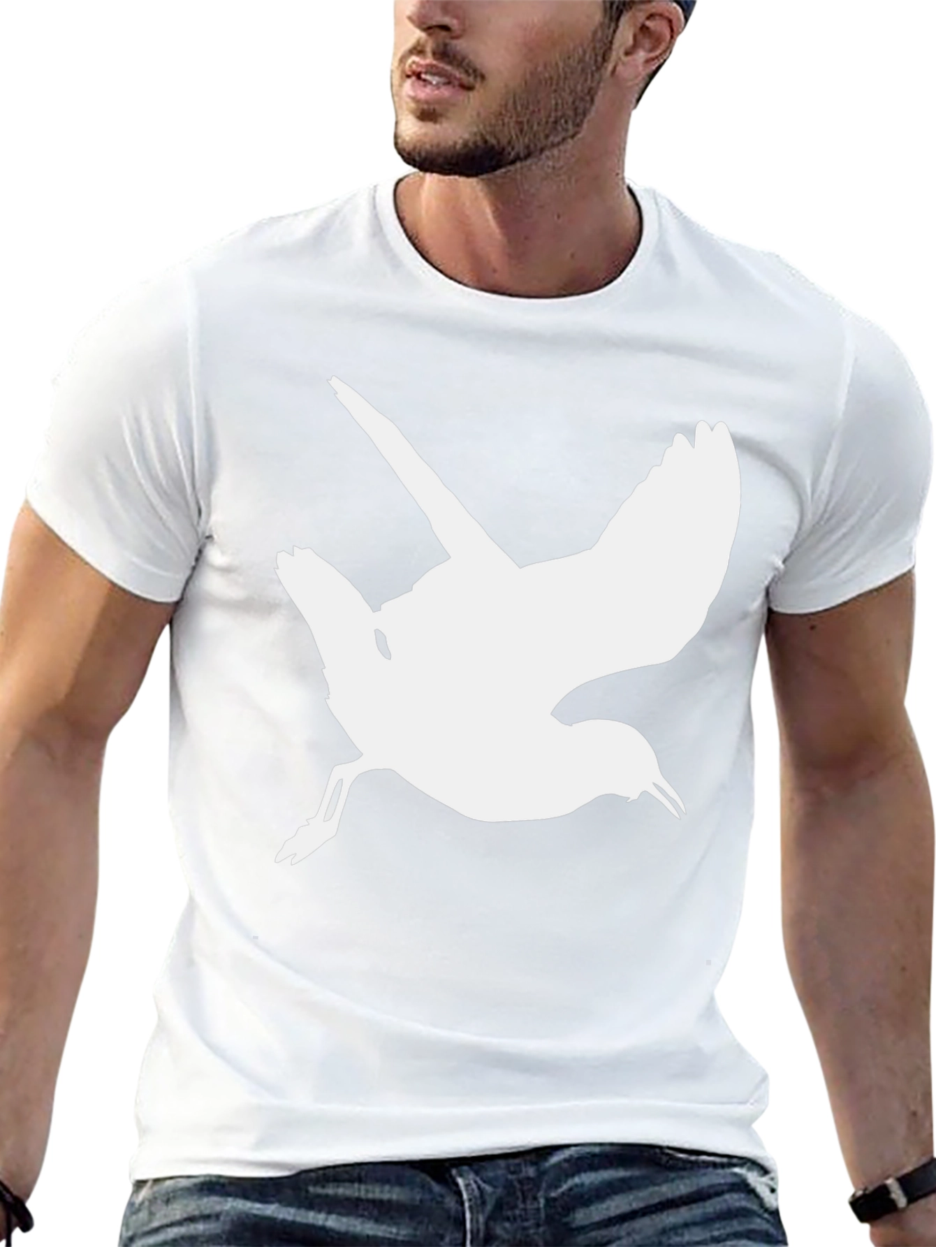 Bird Silhouette Black T-Shirt