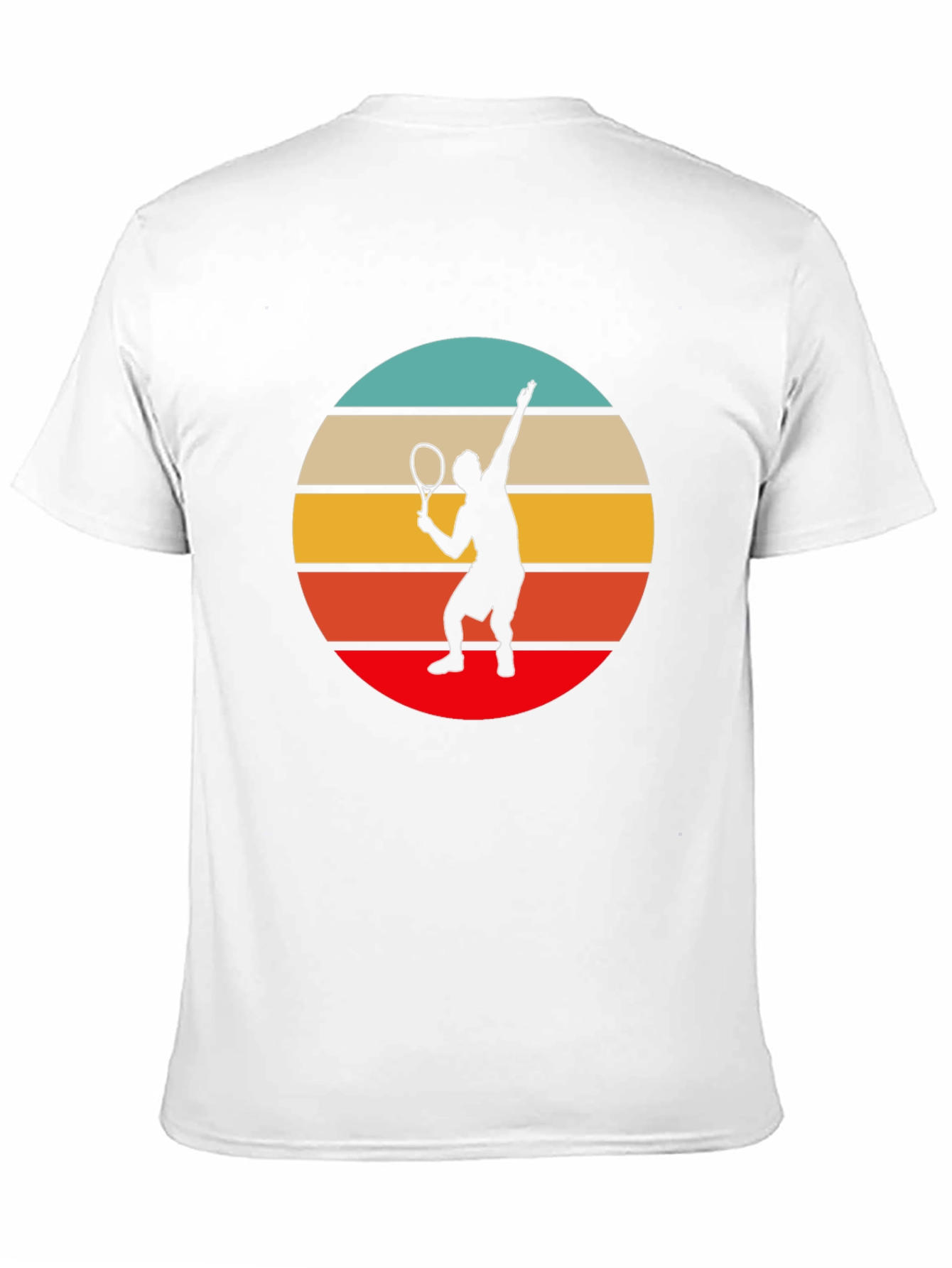 Retro Tennis Player Graphic T-Shirt