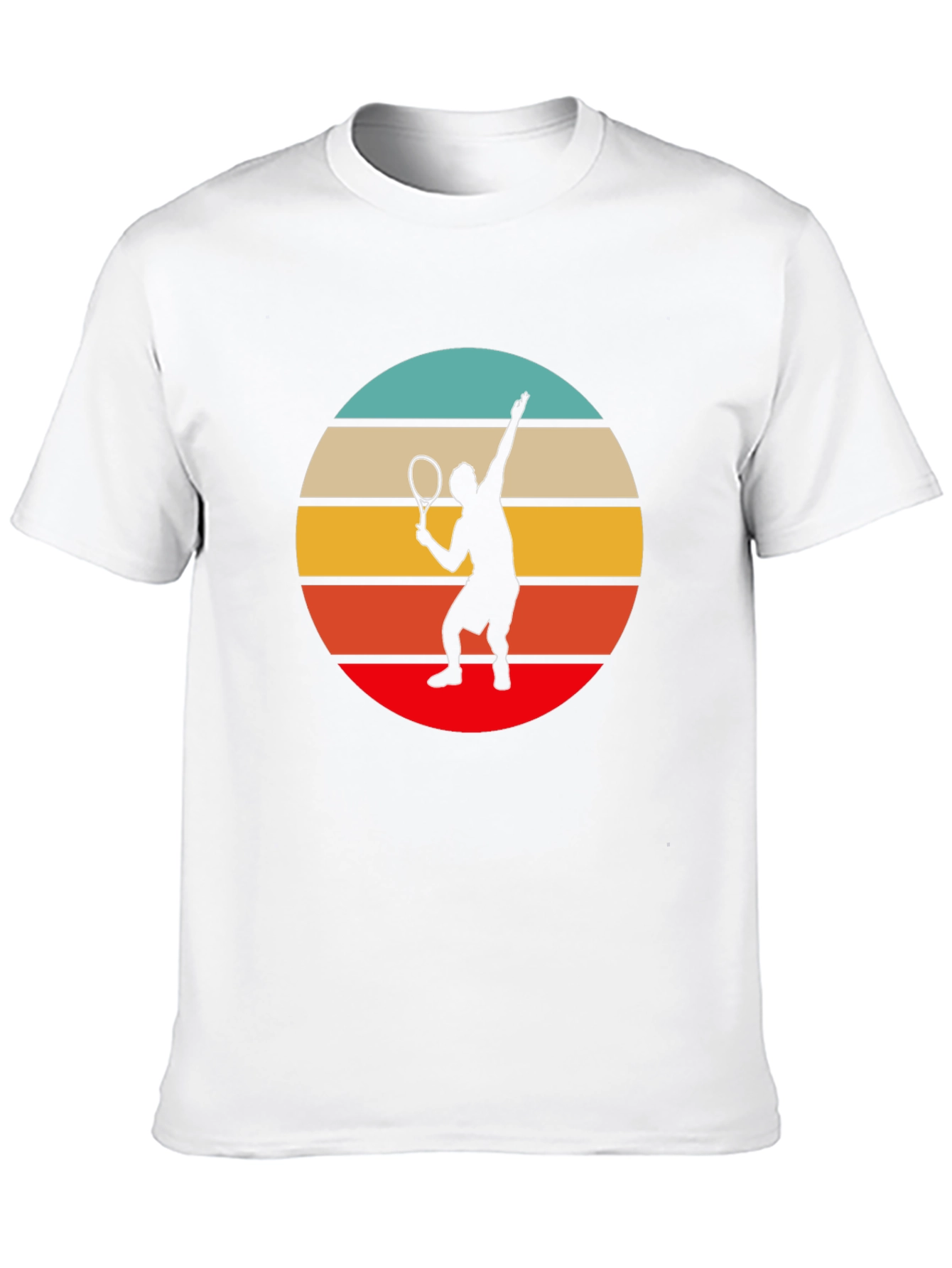 Retro Tennis Player Graphic T-Shirt