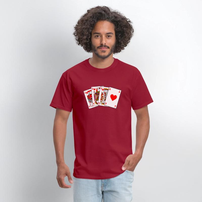 Jack, Queen, King and Ace