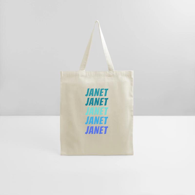 Janet First Name Style Wordmark Pattern