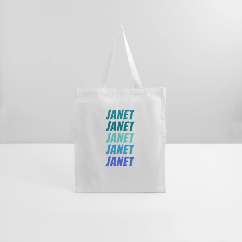 Janet First Name Style Wordmark Pattern