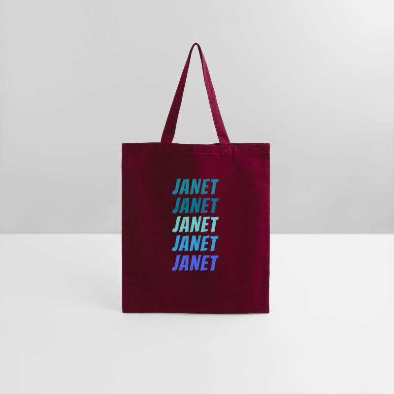 Janet First Name Style Wordmark Pattern
