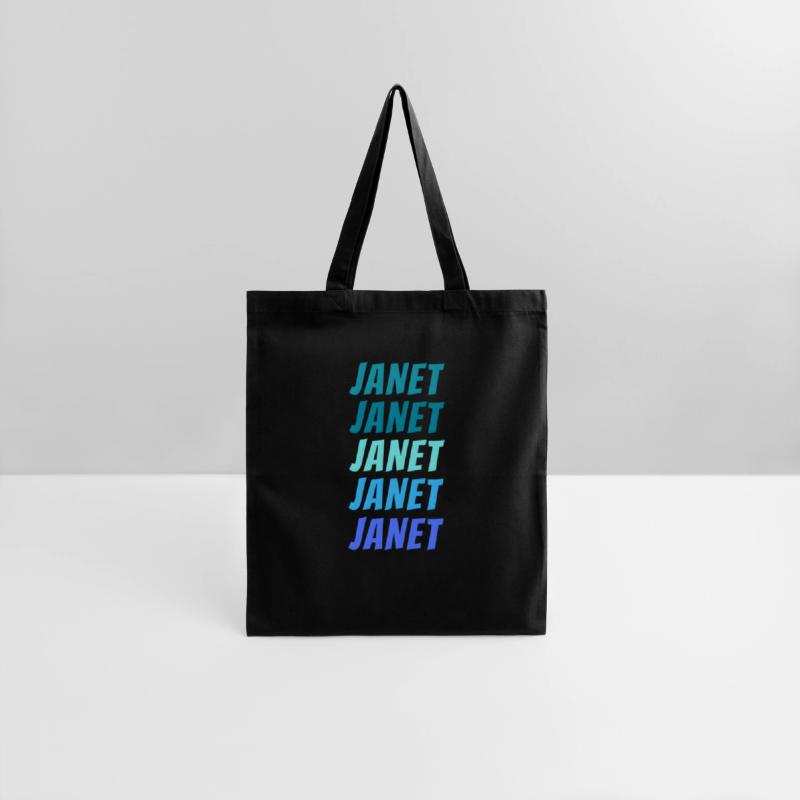 Janet First Name Style Wordmark Pattern