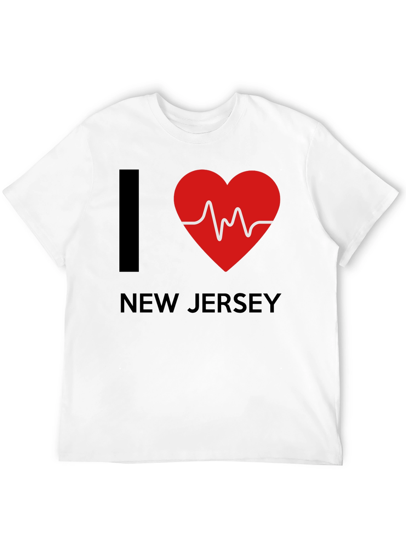I Heart New Jersey Graphic T-Shirt - Black
