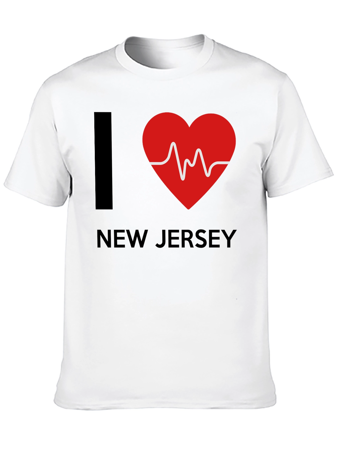I Heart New Jersey Graphic T-Shirt - Black
