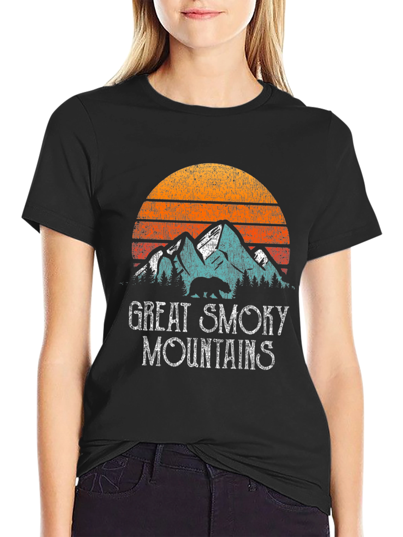 Great Smoky Mountains Retro Graphic T-Shirt
