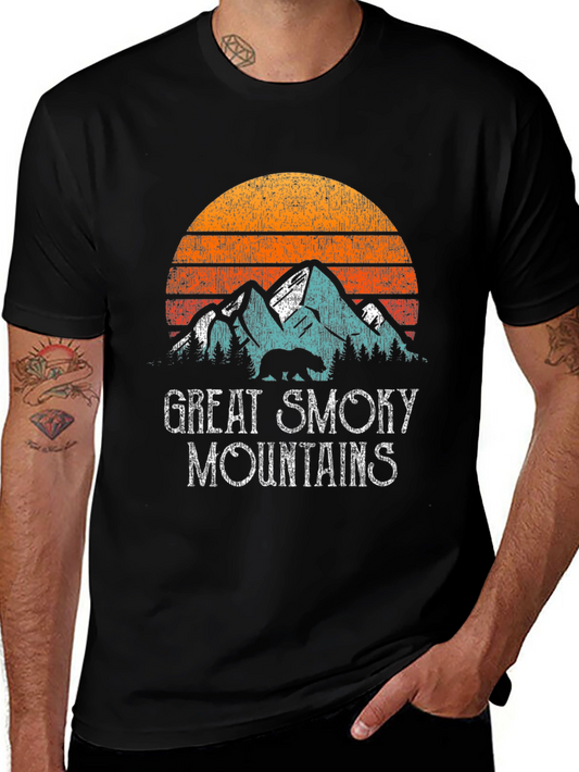 Great Smoky Mountains Retro Graphic T-Shirt