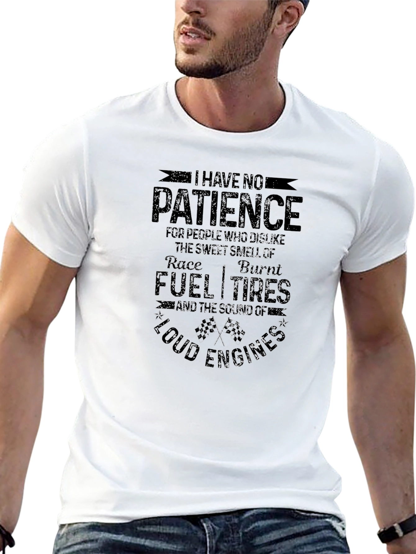 I Have No Patience Fuel Tires Funny T-Shirt