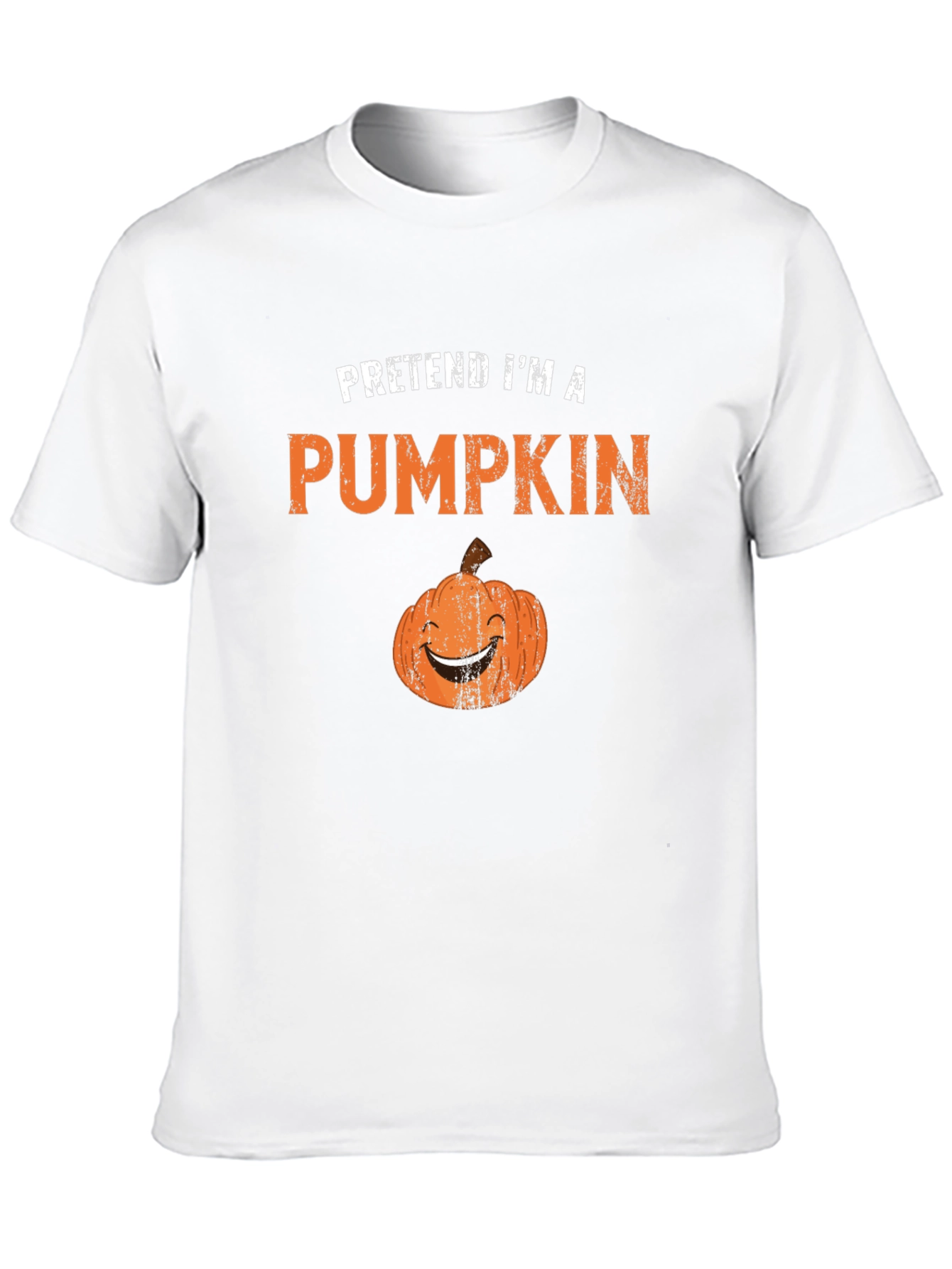 Pretend Im A Pumpkin Halloween T-Shirt