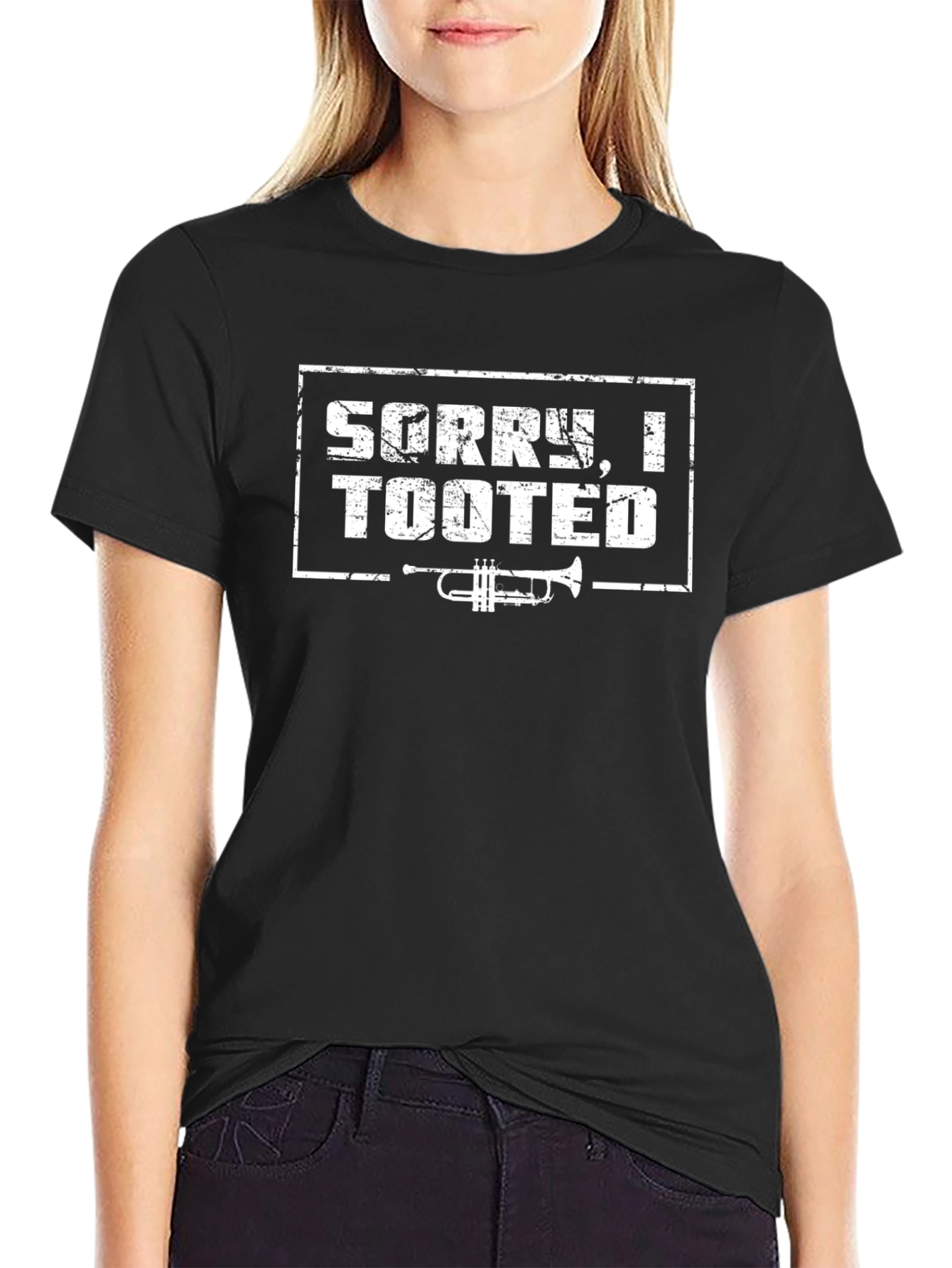 Funny Sorry I Tooted Trumpet T-Shirt
