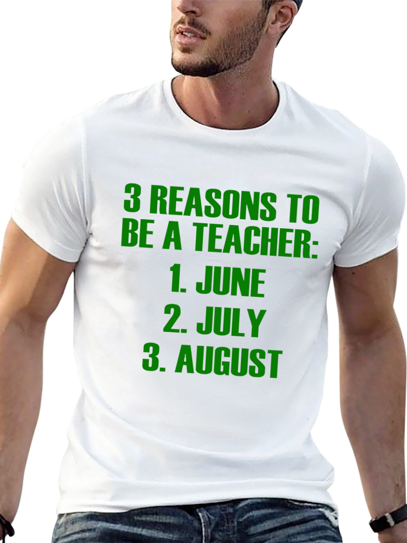 Funny Teacher T-Shirt: Reasons to Be a Teacher Summer