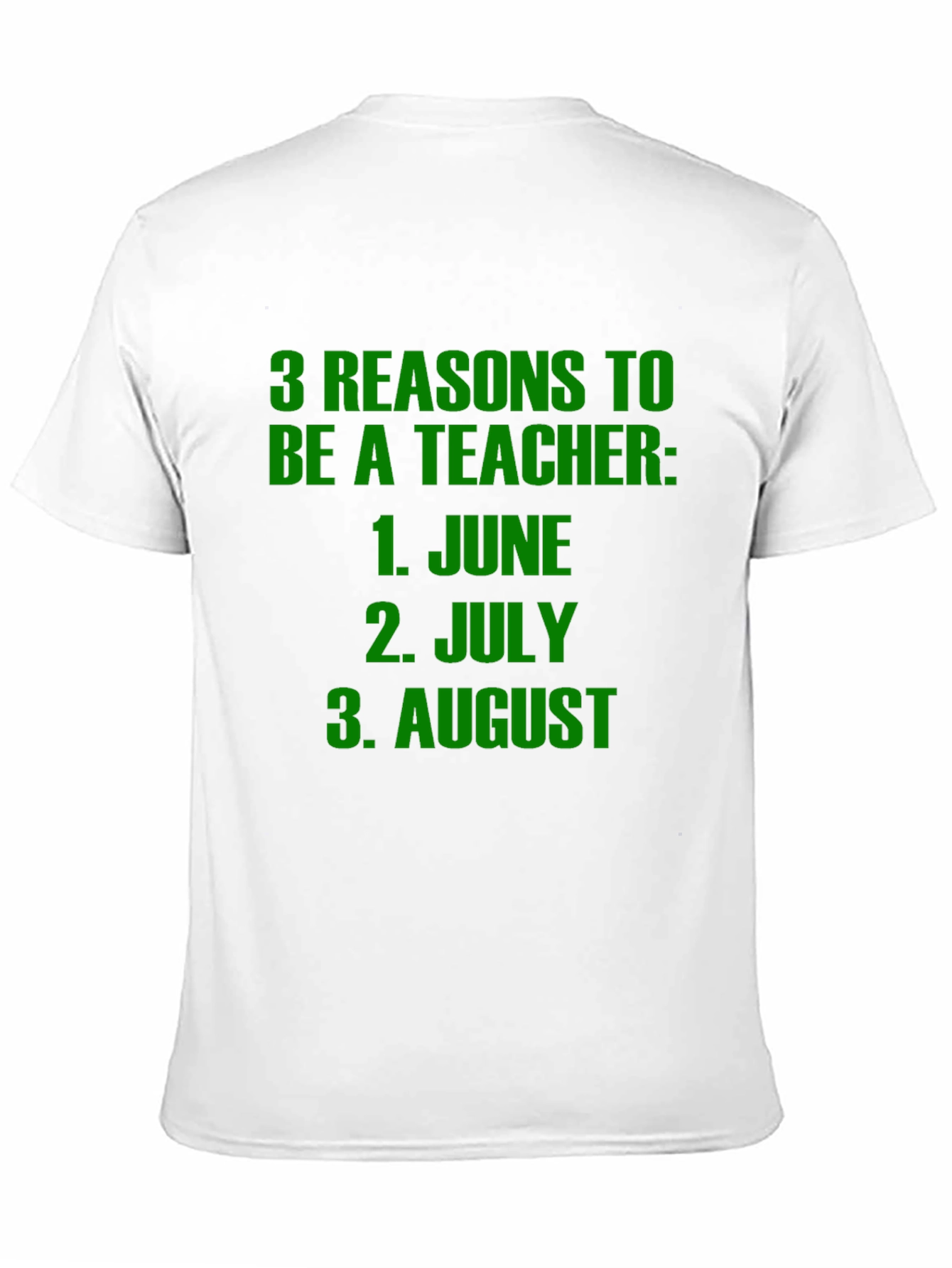 Funny Teacher T-Shirt: Reasons to Be a Teacher Summer