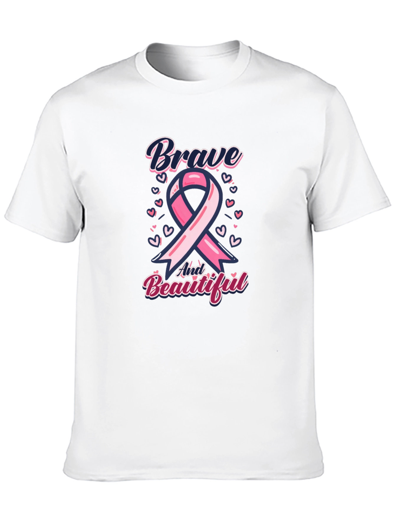 Brave and Beautiful Breast Cancer Awareness T-Shirt