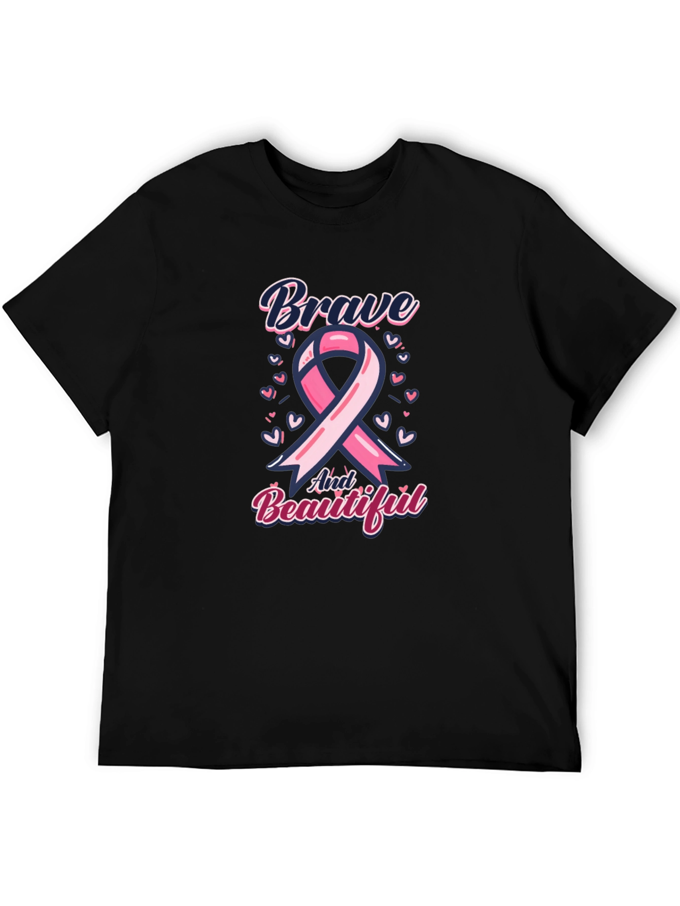 Brave and Beautiful Breast Cancer Awareness T-Shirt