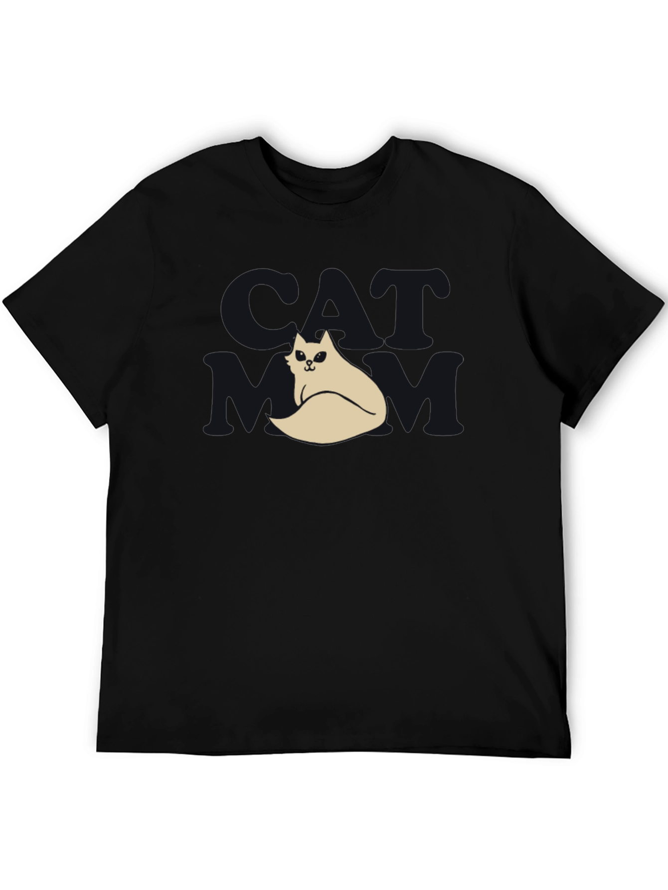 Cool Cat T-Shirt - Black Funny Design