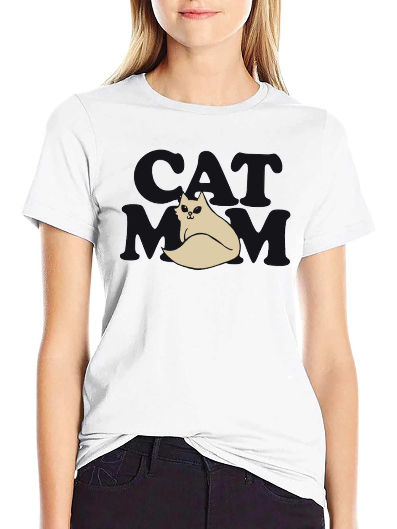 Cool Cat T-Shirt - Black Funny Design