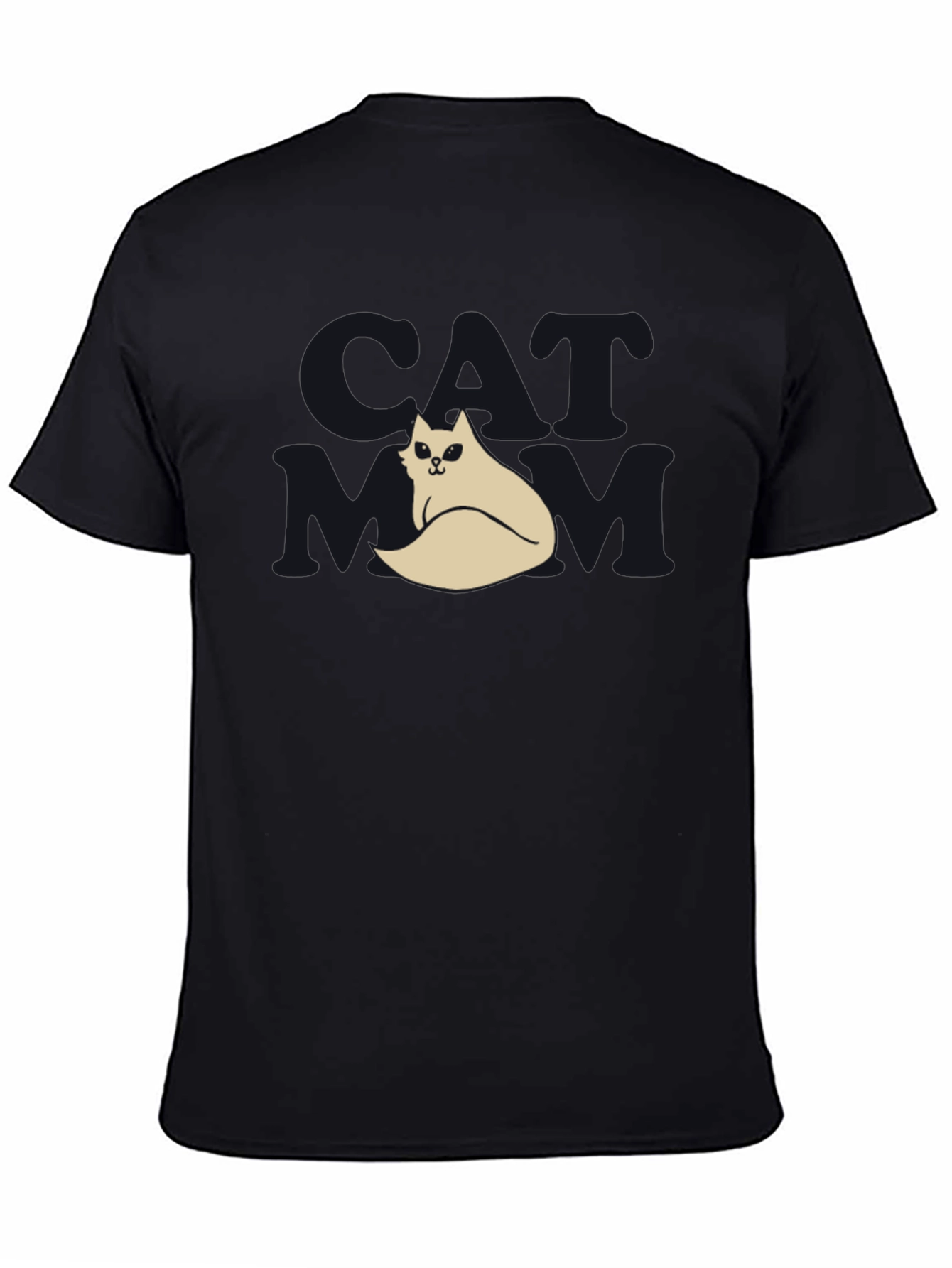 Cool Cat T-Shirt - Black Funny Design