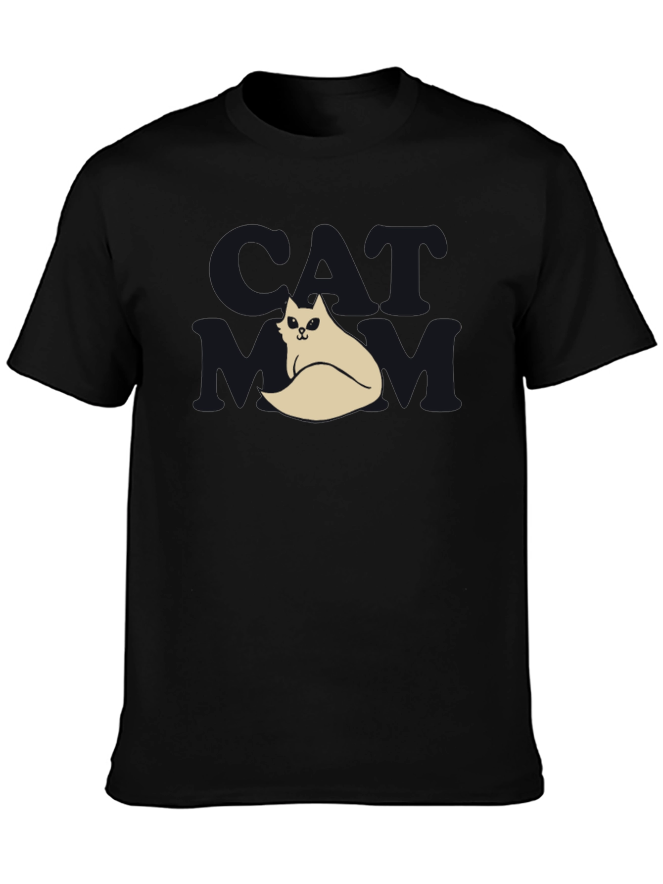 Cool Cat T-Shirt - Black Funny Design