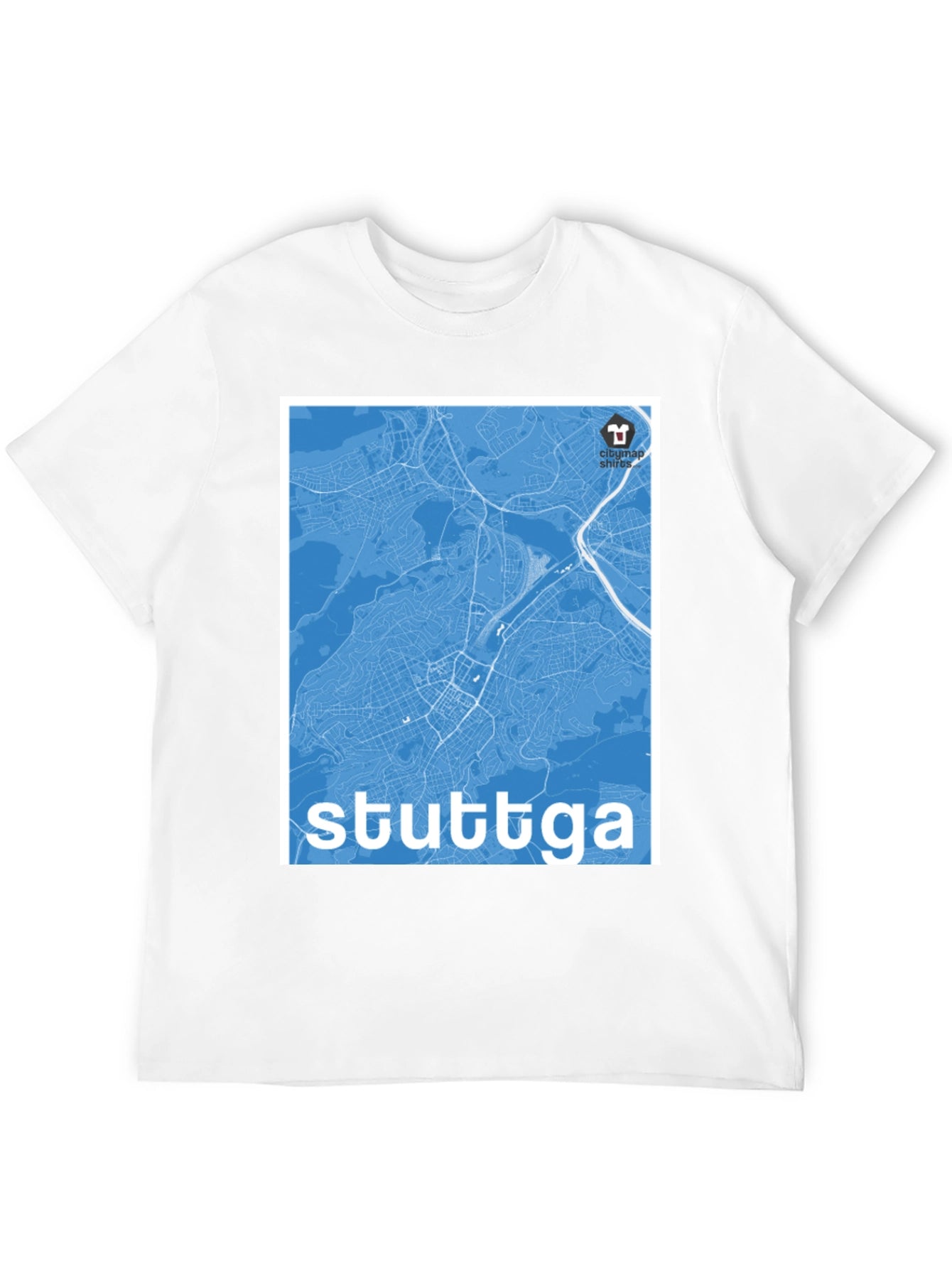 Stuttgart Map T-Shirt - City Map Shirts