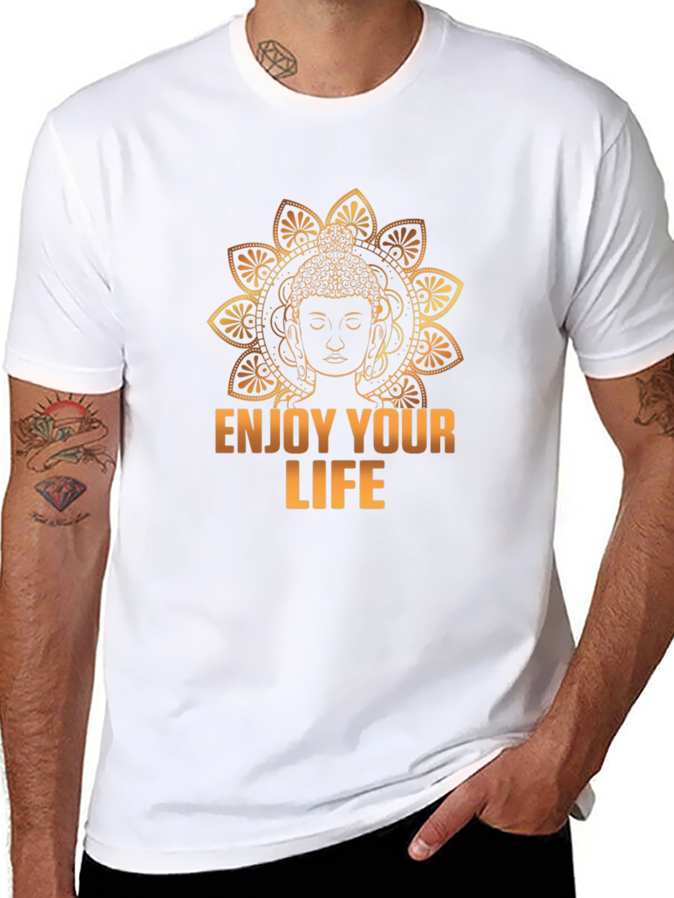 Buddha Enjoy Your Life Graphic T-Shirt