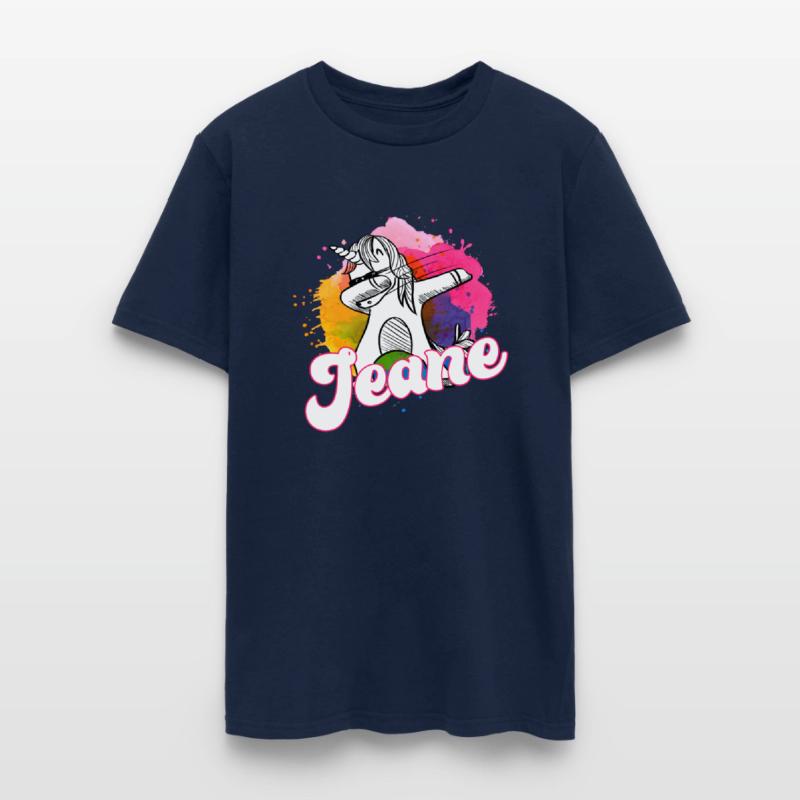 JEANE - Beautiful name with dabbing unicorn