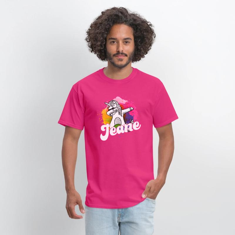 JEANE - Beautiful name with dabbing unicorn