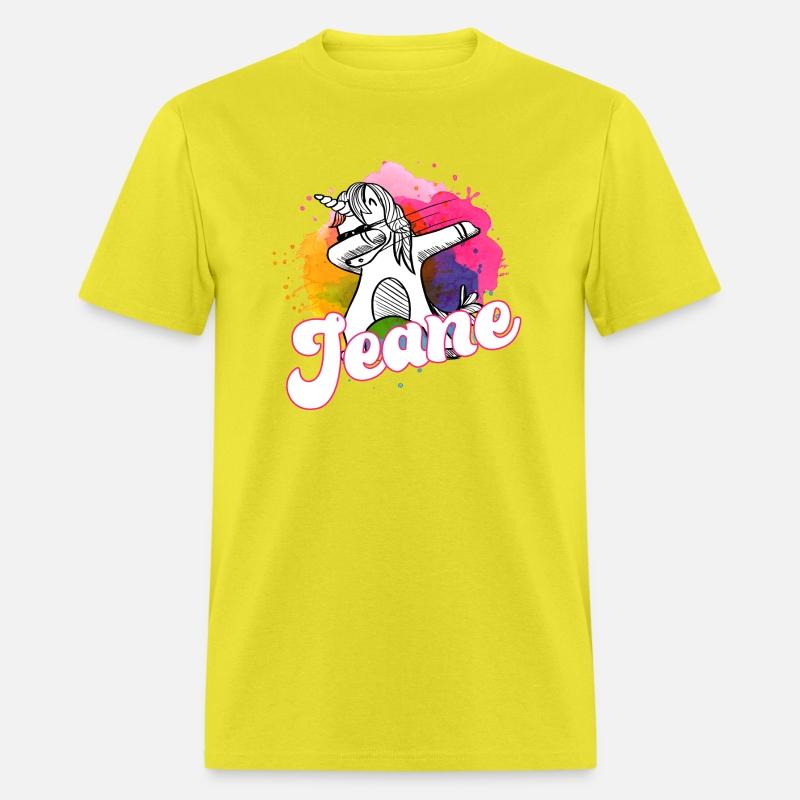 JEANE - Beautiful name with dabbing unicorn