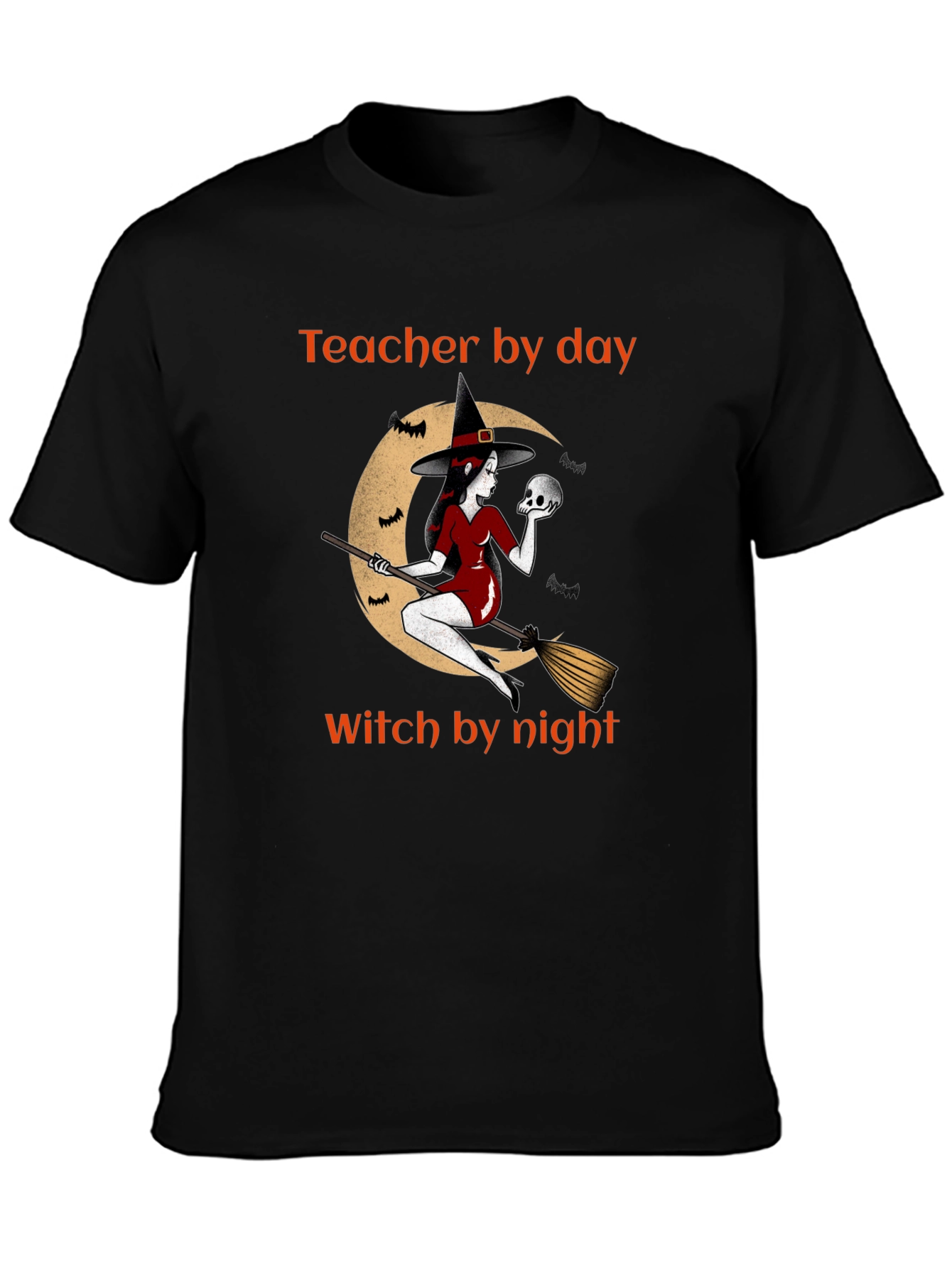 Teacher by Day Witch by Night Graphic Tee