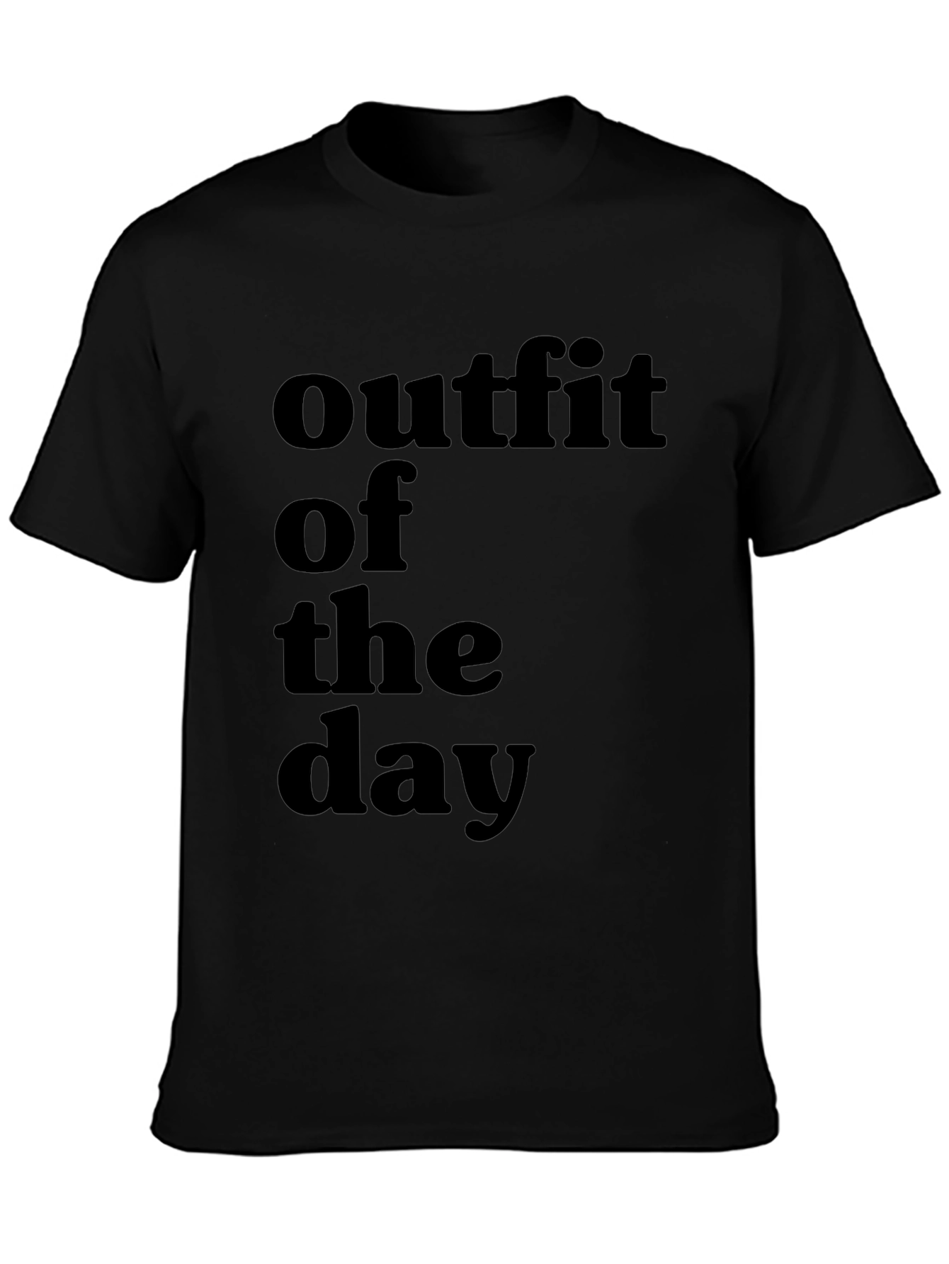 Outfit of the Day Graphic Tee - Black