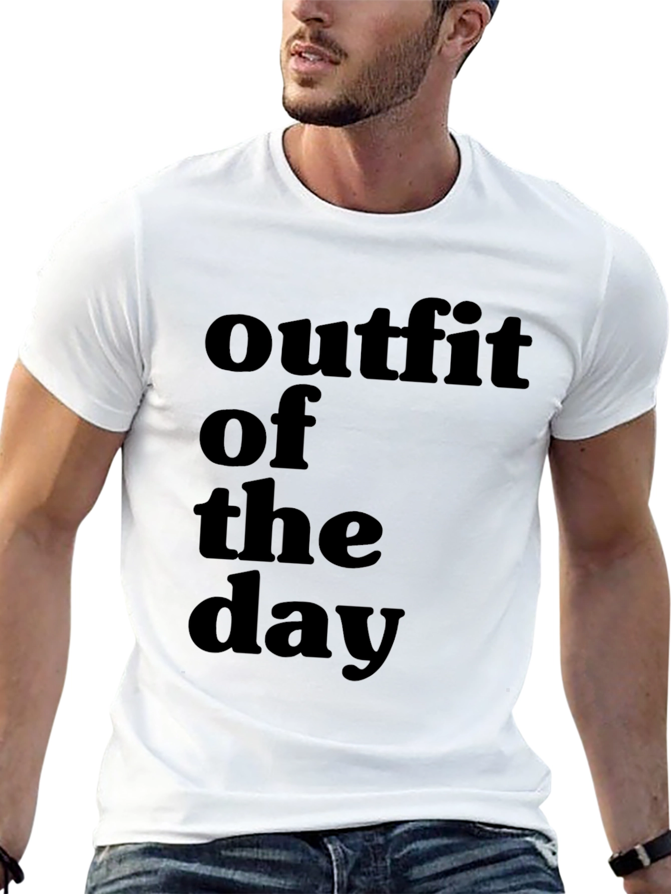 Outfit of the Day Graphic Tee - Black