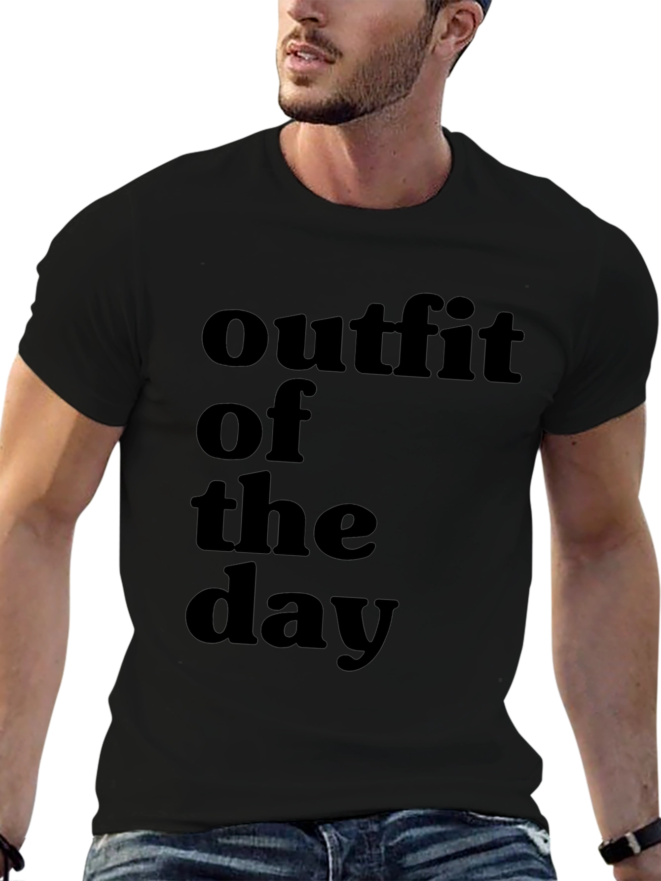Outfit of the Day Graphic Tee - Black