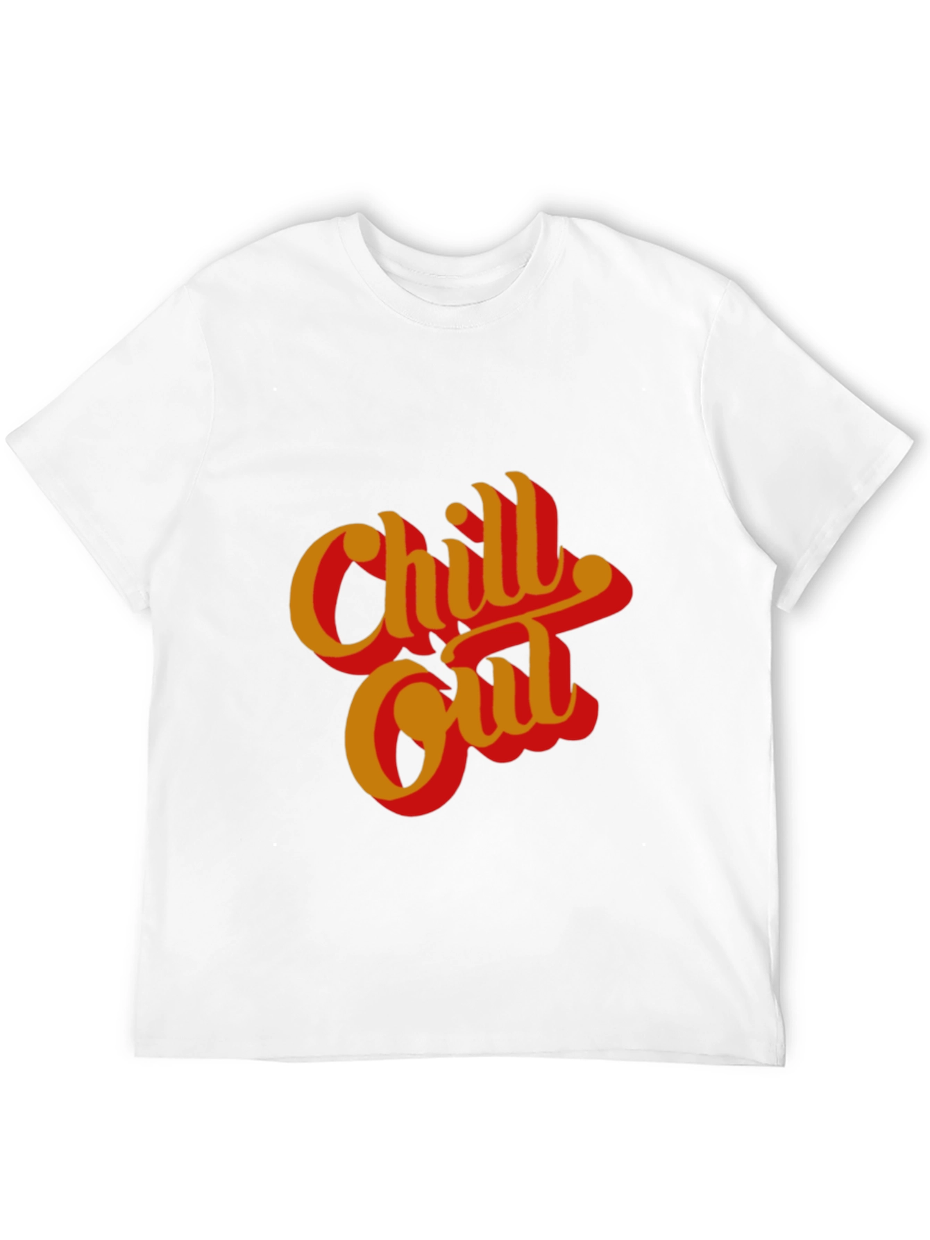 Chill Out Graphic Tee - Retro Style Black T-Shirt