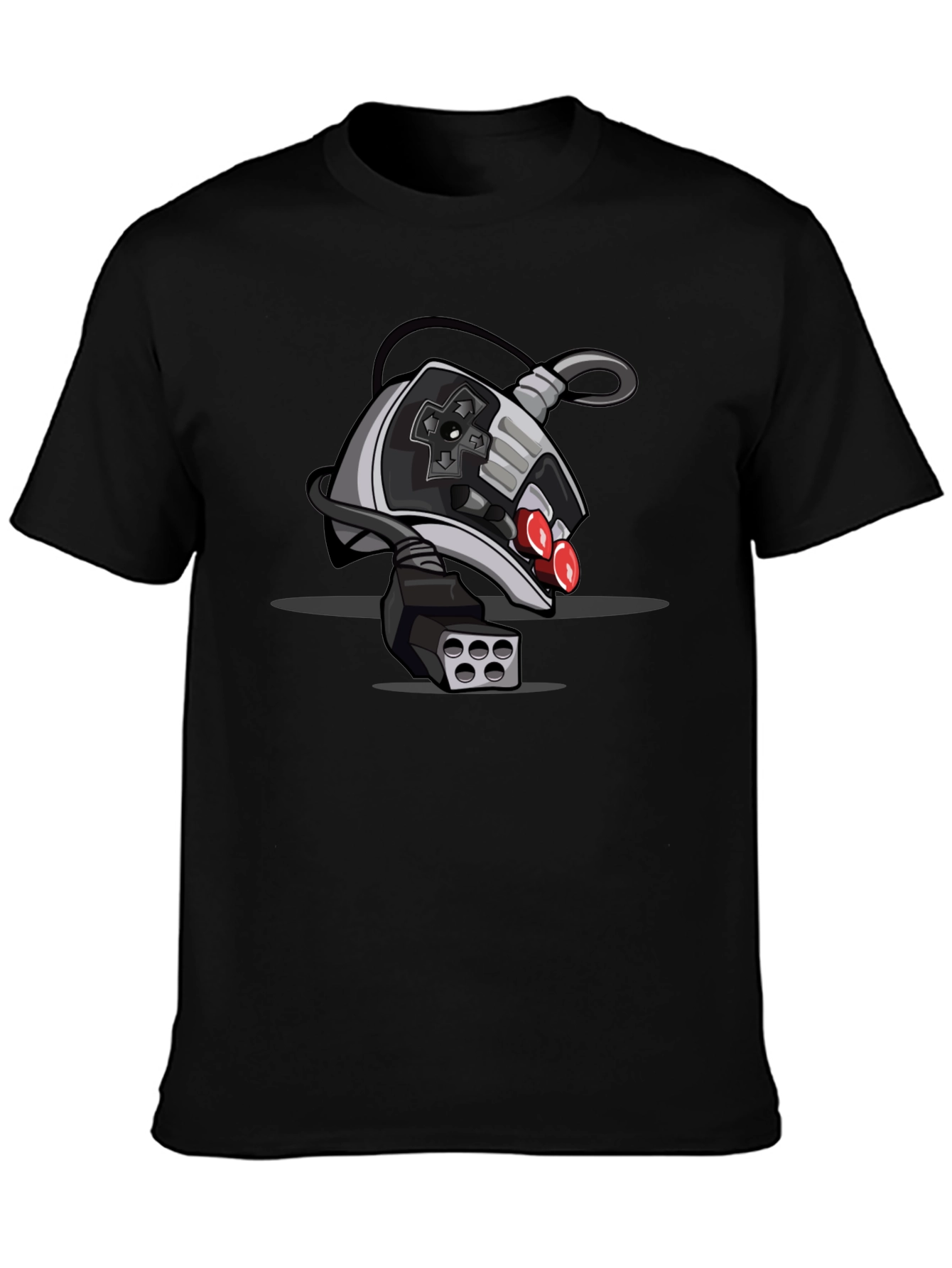 Retro Game Controller T-Shirt - Black