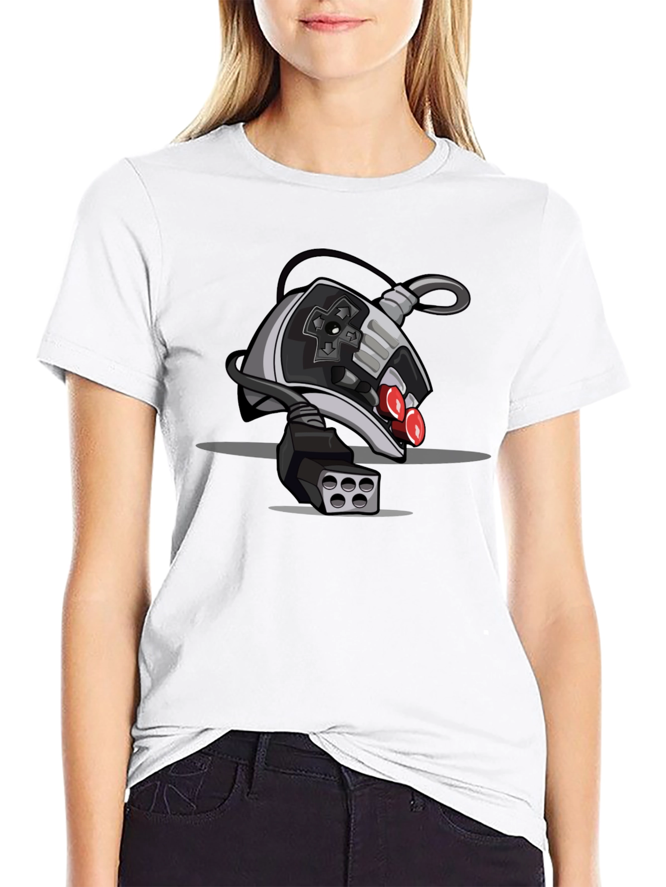 Retro Game Controller T-Shirt - Black