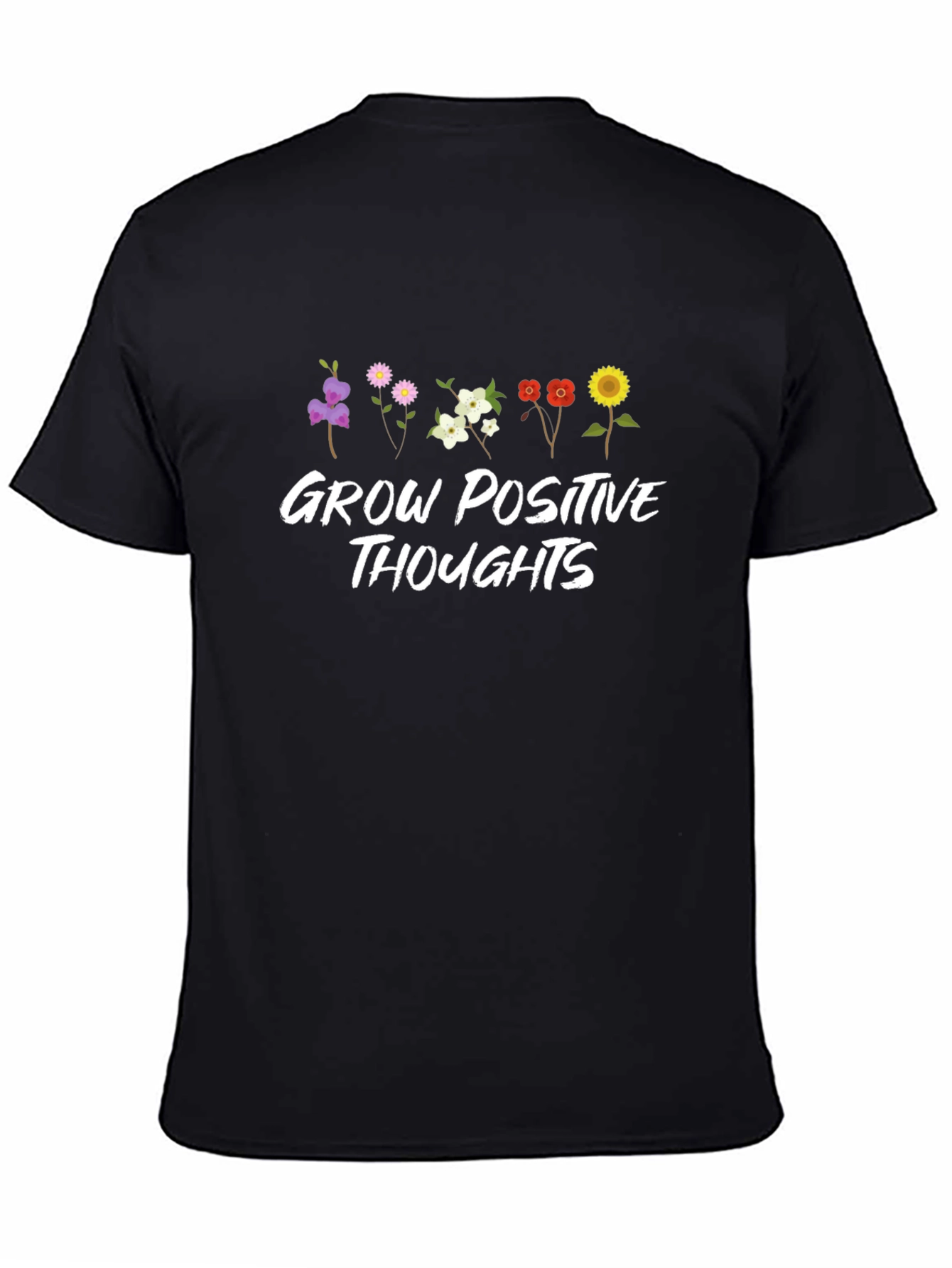 Grow Positive Thoughts Floral T-Shirt