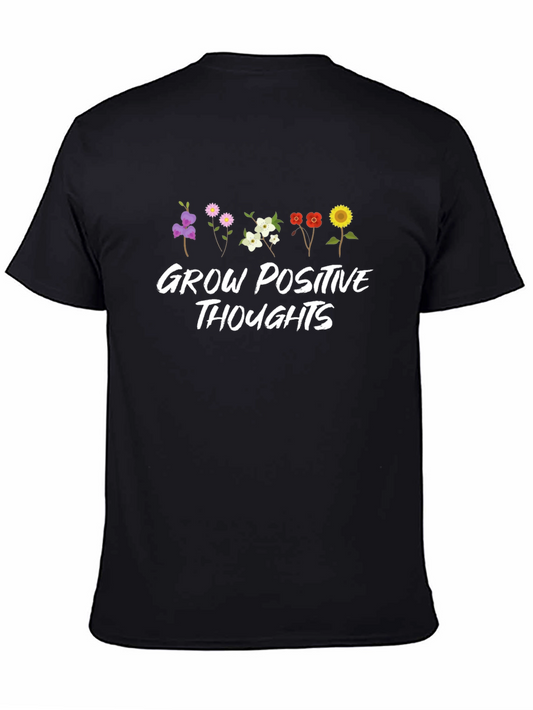 Grow Positive Thoughts Floral T-Shirt