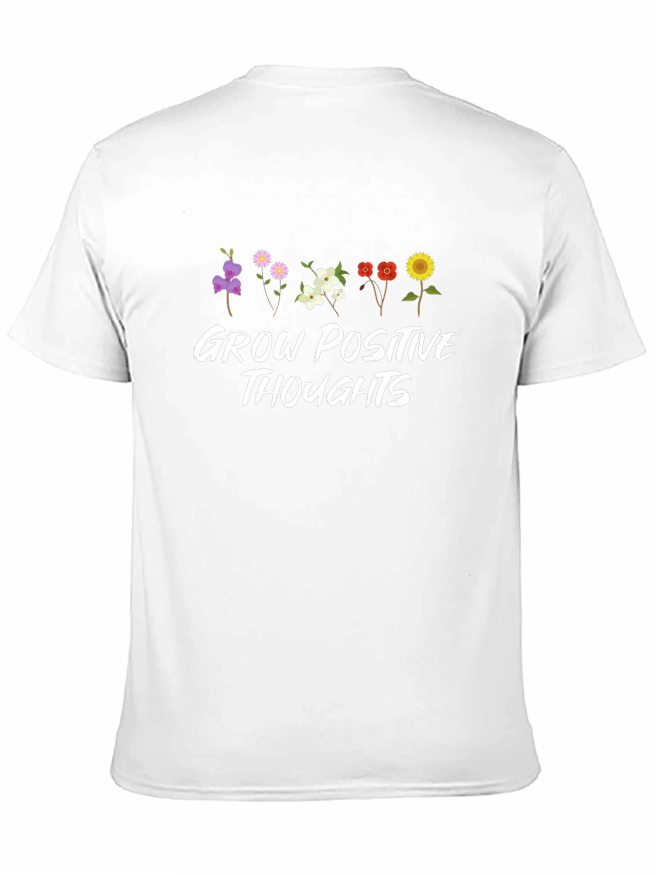 Grow Positive Thoughts Floral T-Shirt