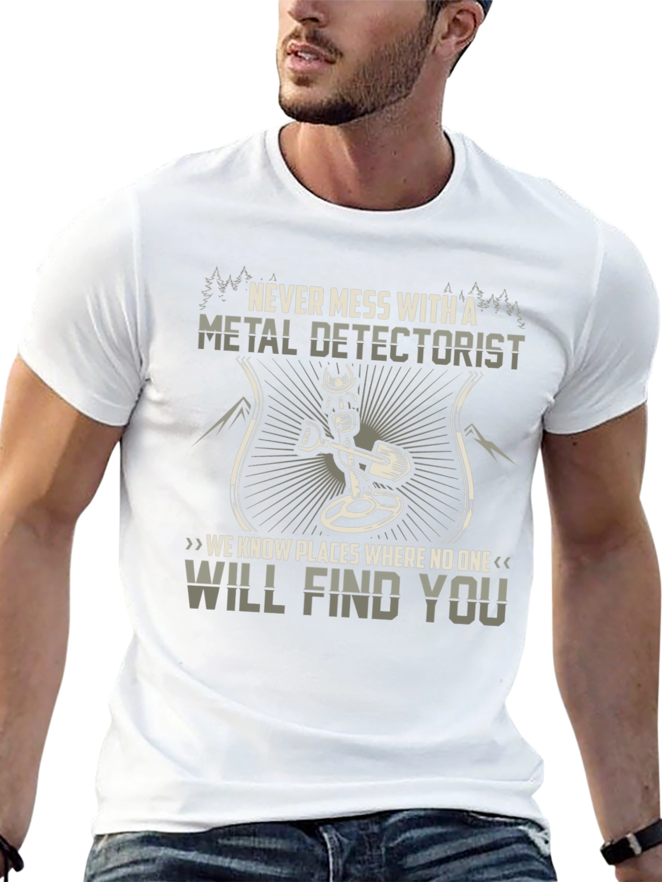 Metal Detectorist Graphic Tee - Never Mess With...