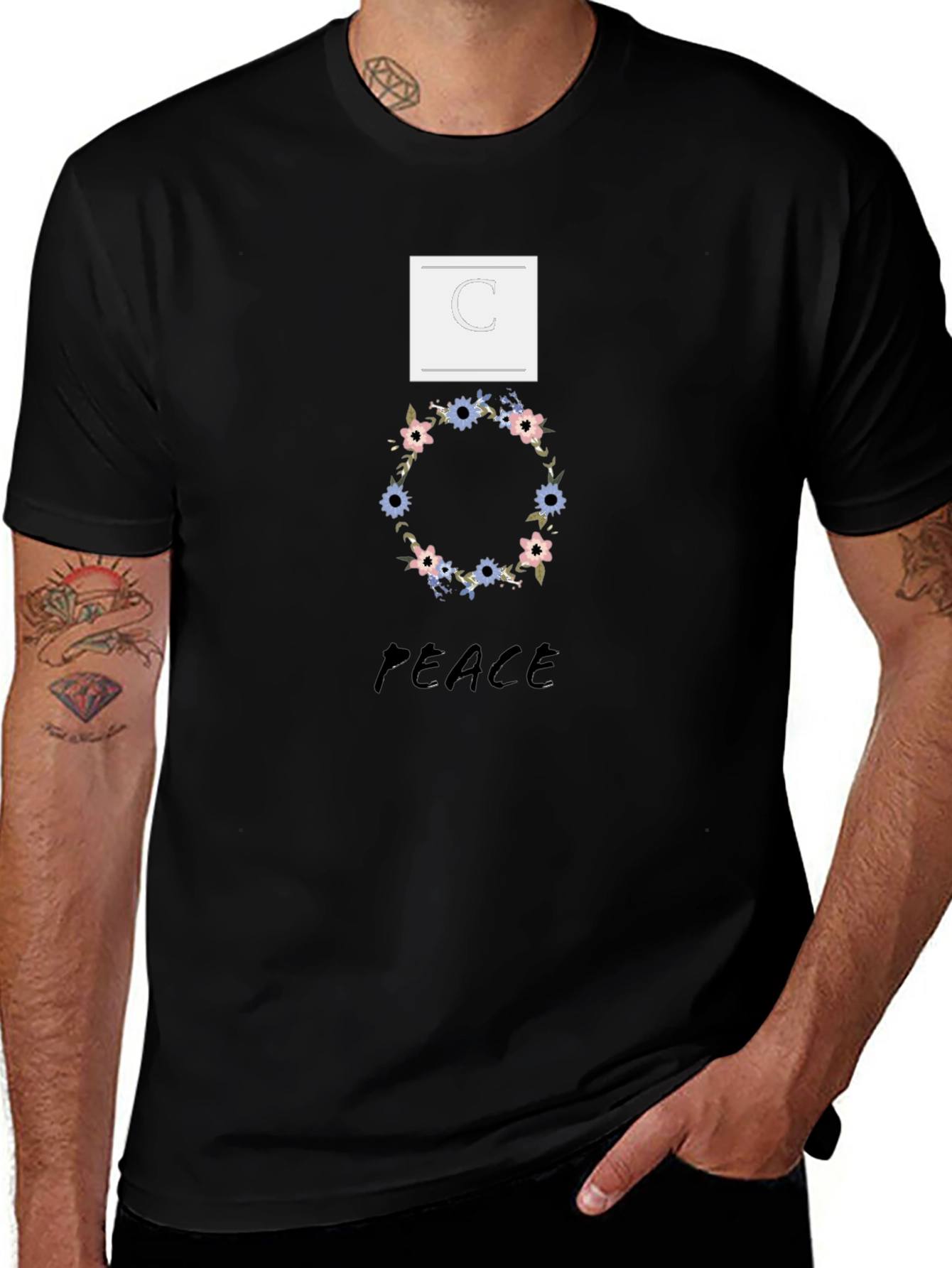 Peace Floral Graphic Tee