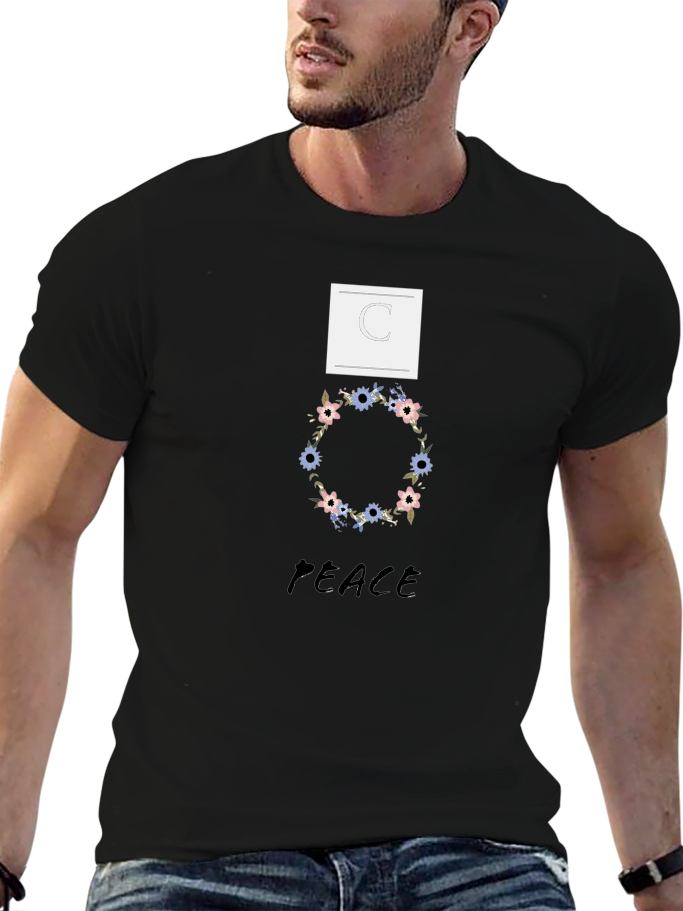 Peace Floral Graphic Tee