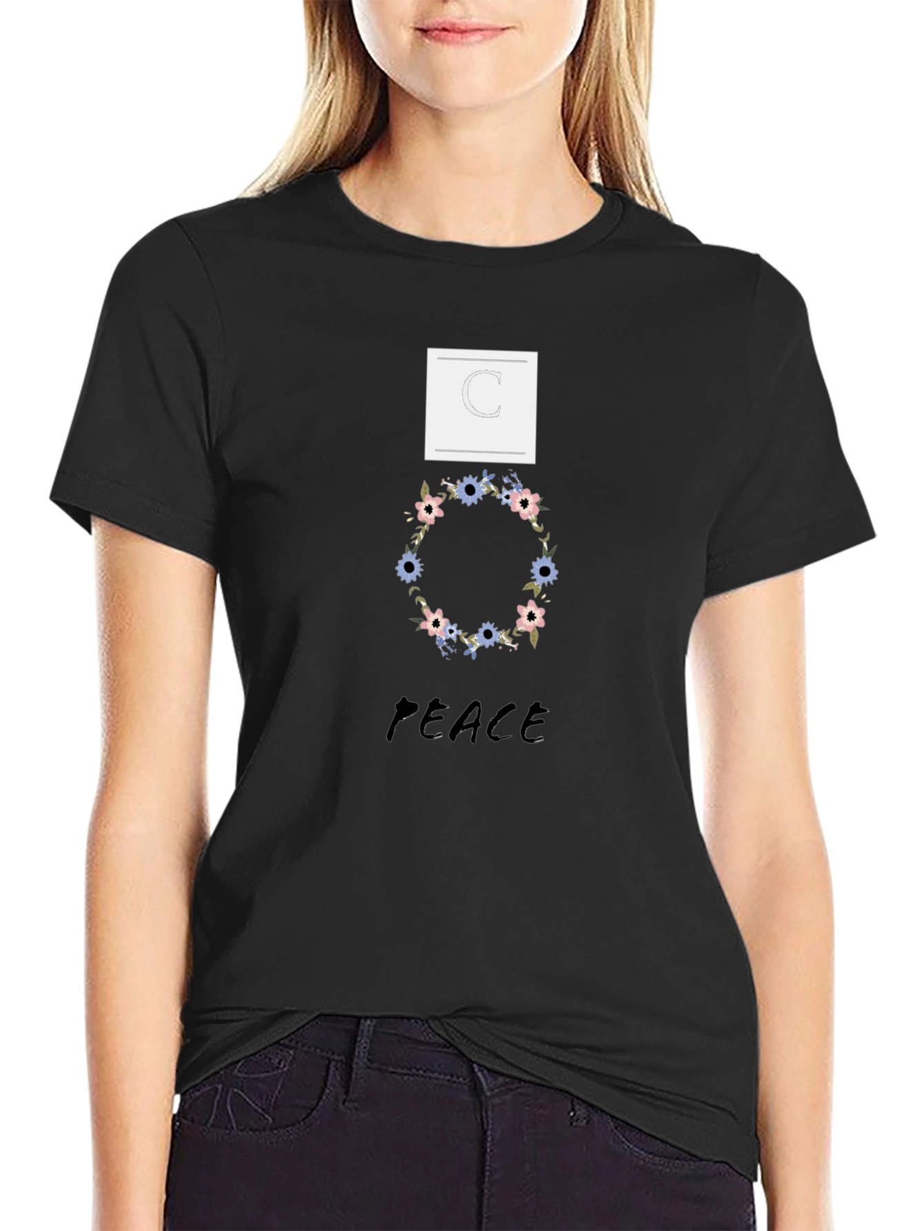Peace Floral Graphic Tee