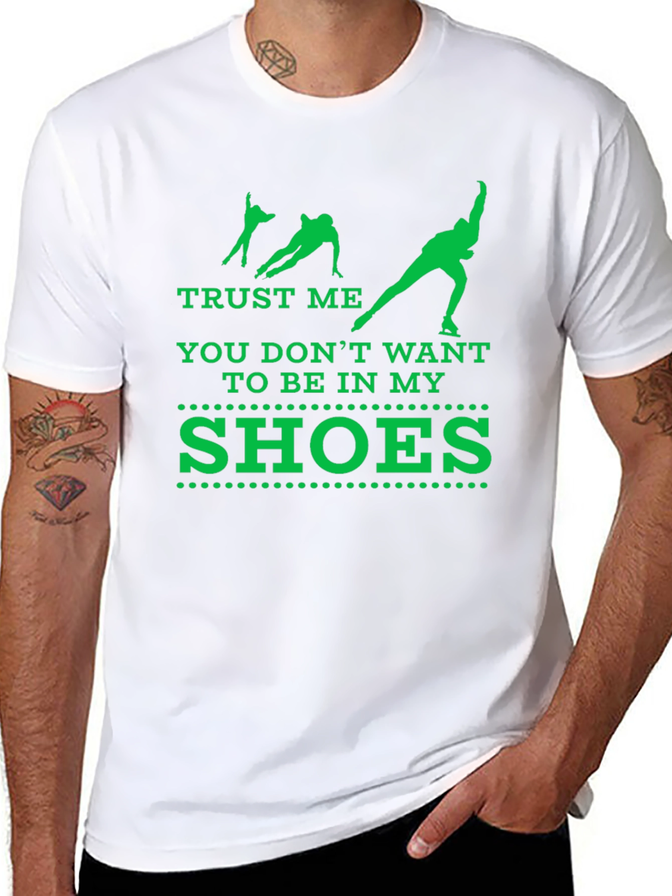 Trust Me Ice Skater Graphic T-Shirt