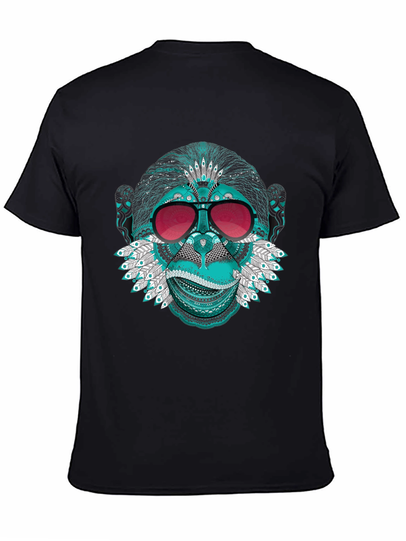 Monkey Face Graphic Tee - Cool & Quirky Style