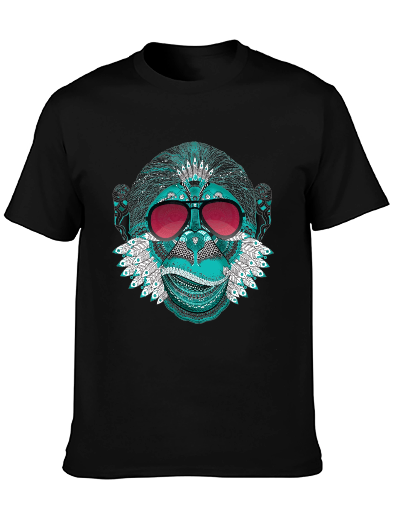 Monkey Face Graphic Tee - Cool & Quirky Style
