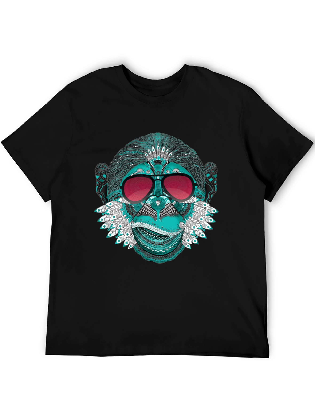 Monkey Face Graphic Tee - Cool & Quirky Style