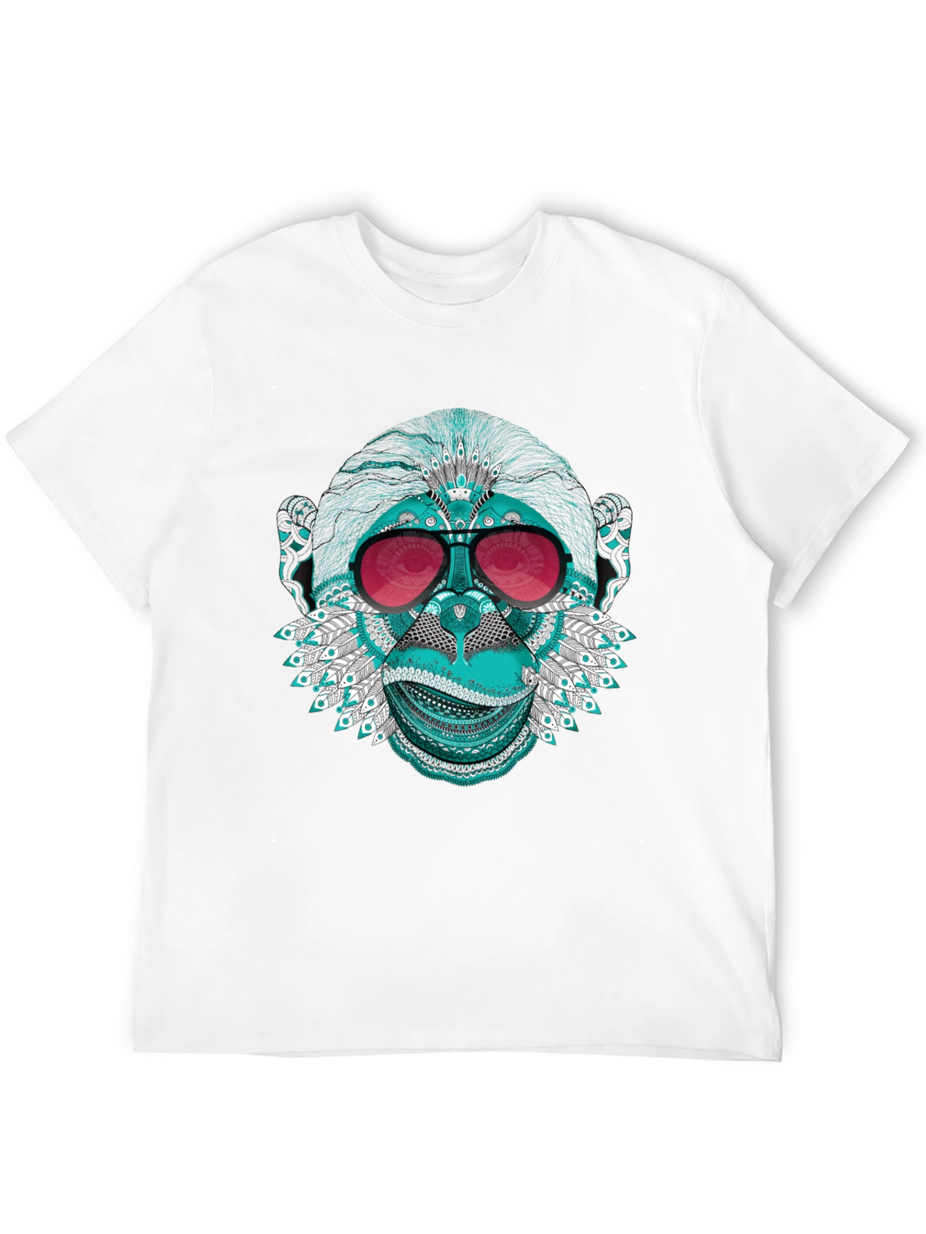 Monkey Face Graphic Tee - Cool & Quirky Style