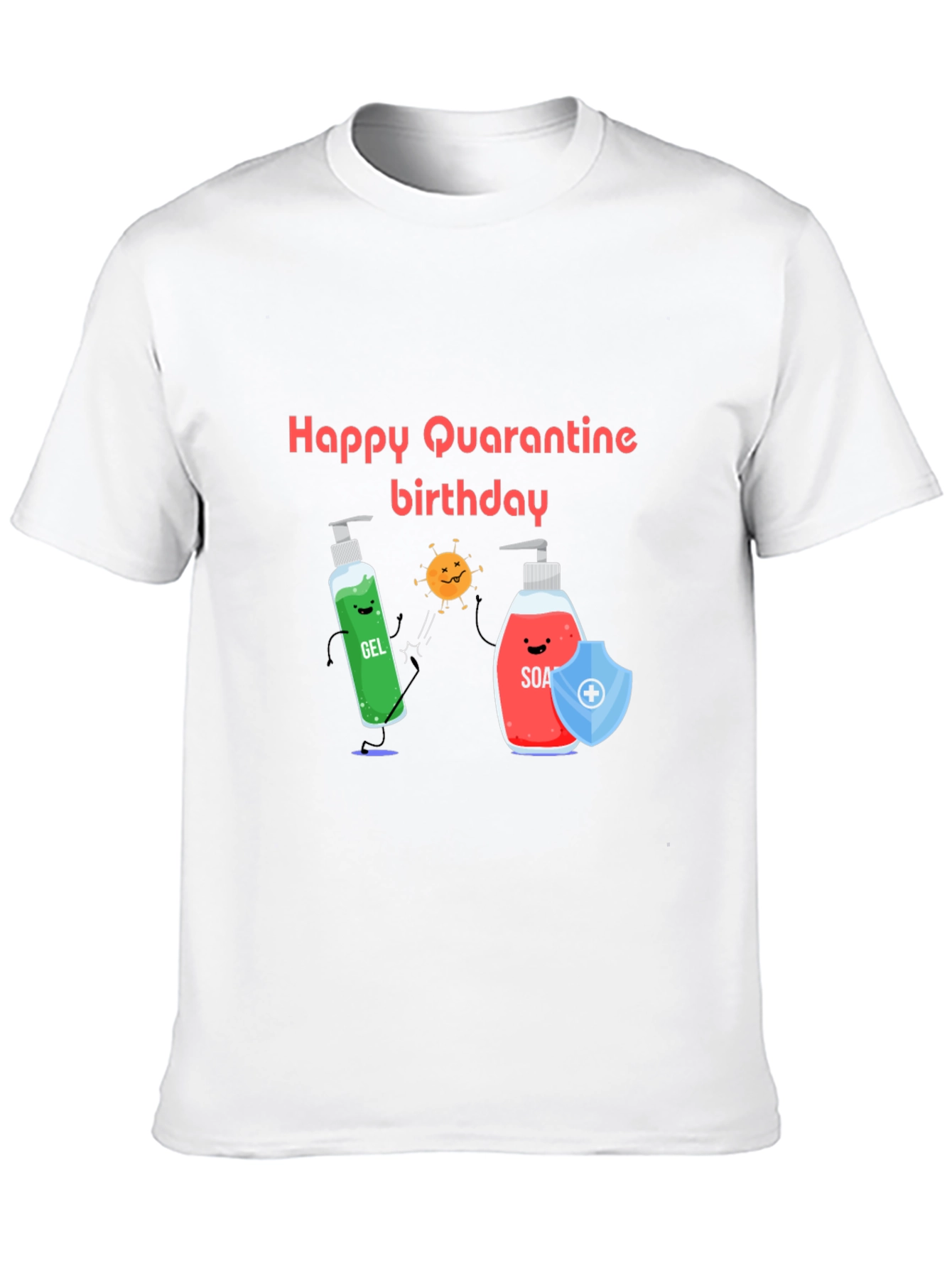 Happy Quarantine Birthday Black T-Shirt